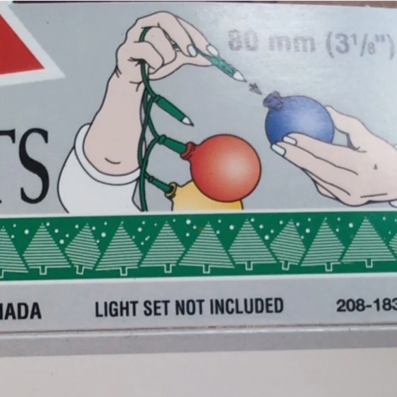 9 Vintage Barcana Festive Lights Shatterproof Bulb Covers Iridescent  80 mm - Picture 16 of 16